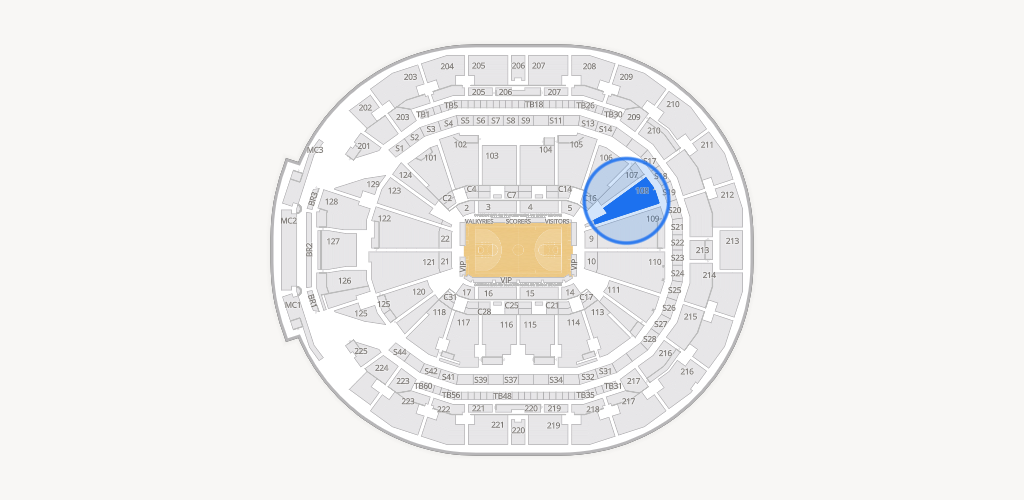 Chase Center Seating Chart
