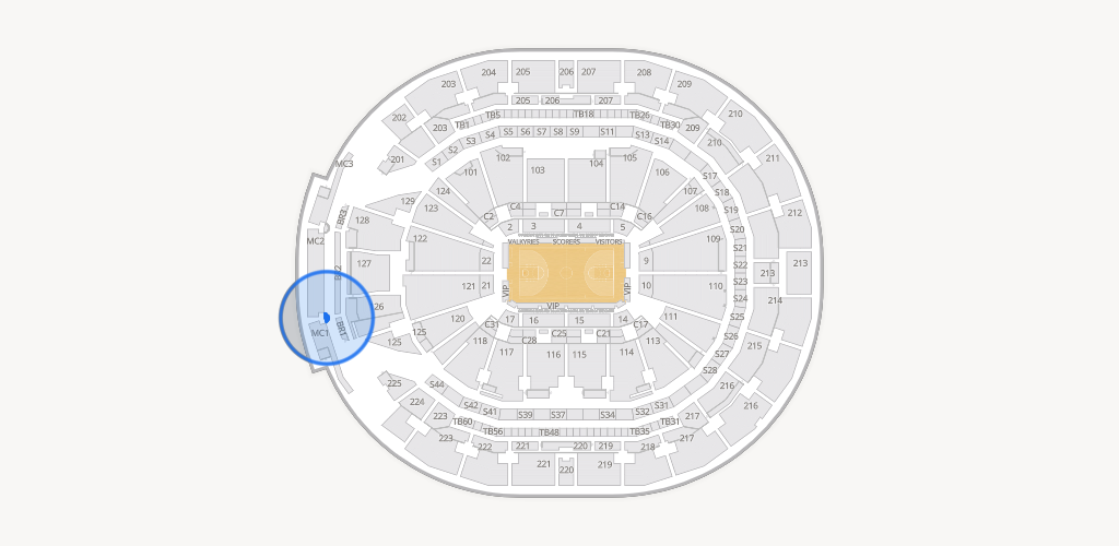 Chase Center Seating Chart