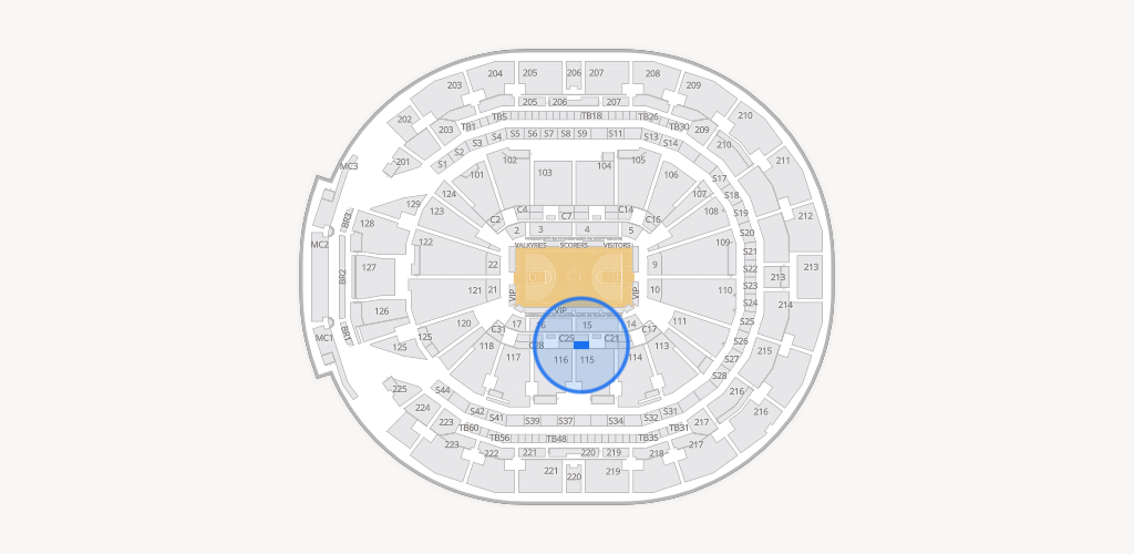 Chase Center Seating Chart