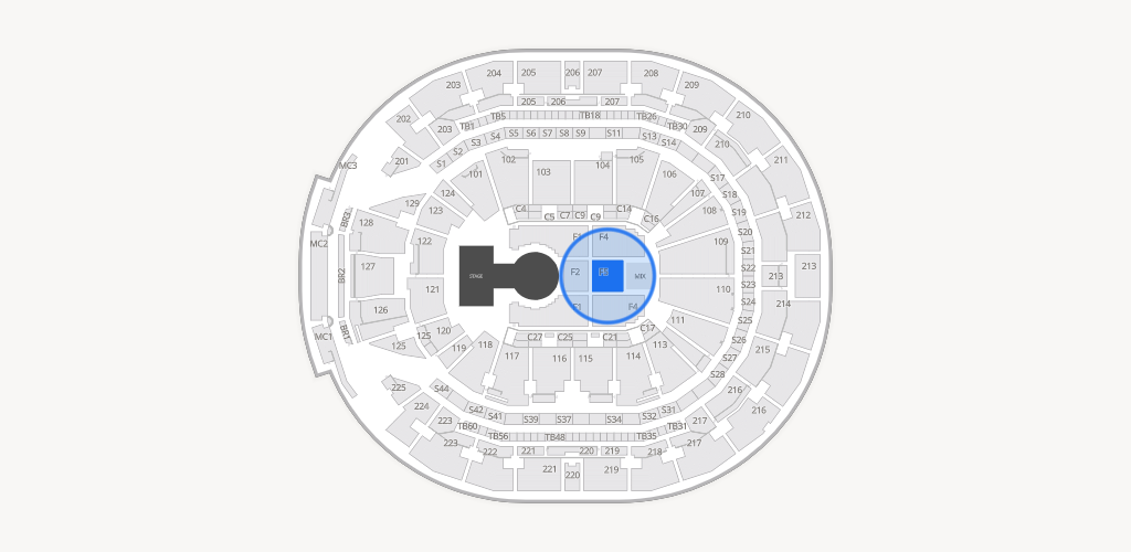 Chase Center Seating Chart