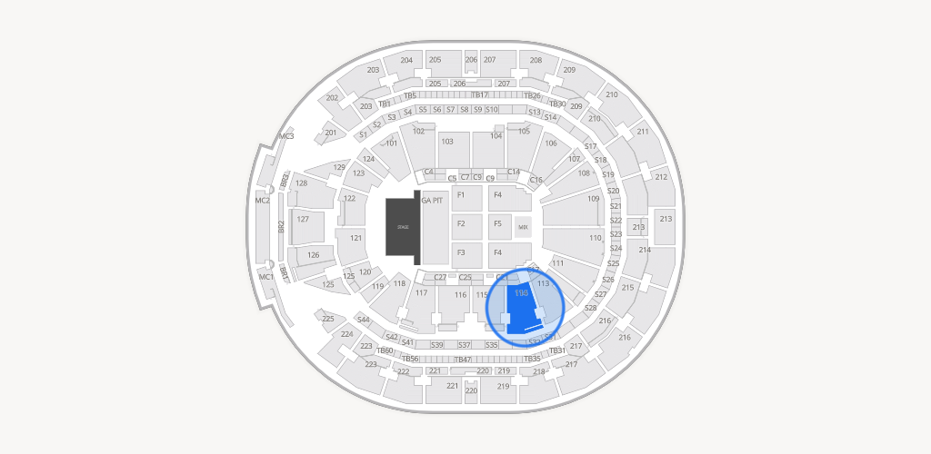 Chase Center Seating Chart