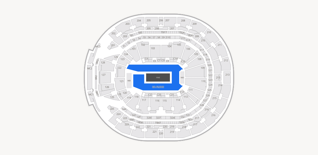 Chase Center Seating Chart