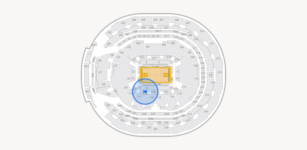 Chase Center Seating Chart