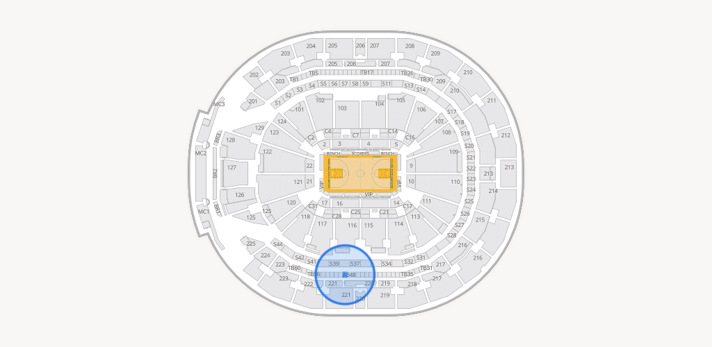Chase Center Seating Chart