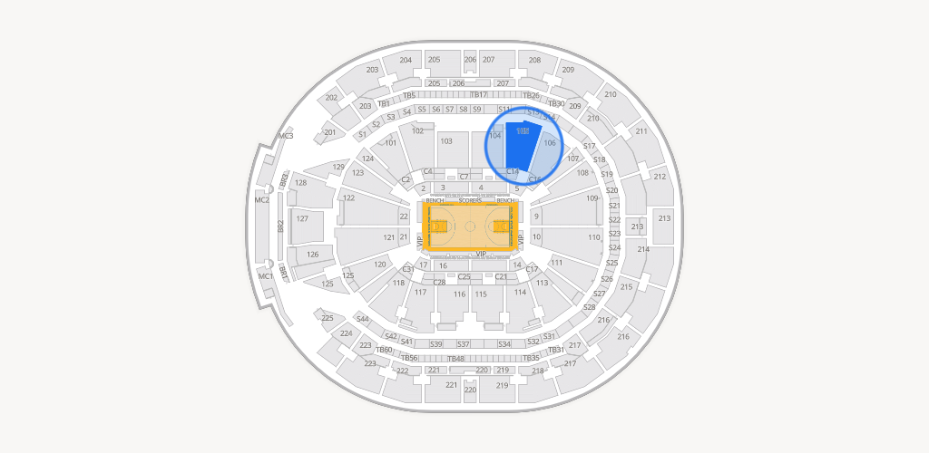 Chase Center Seating Chart