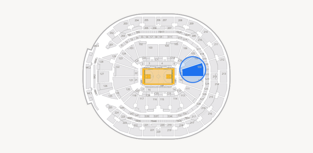 Chase Center Seating Chart