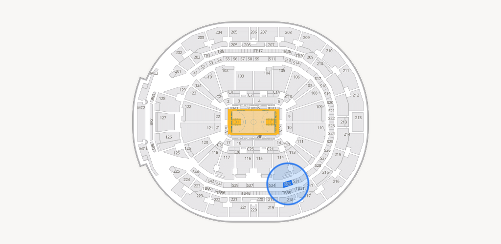 Chase Center Seating Chart