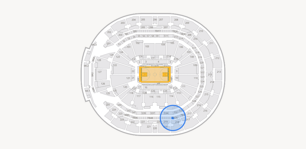 Chase Center Seating Chart