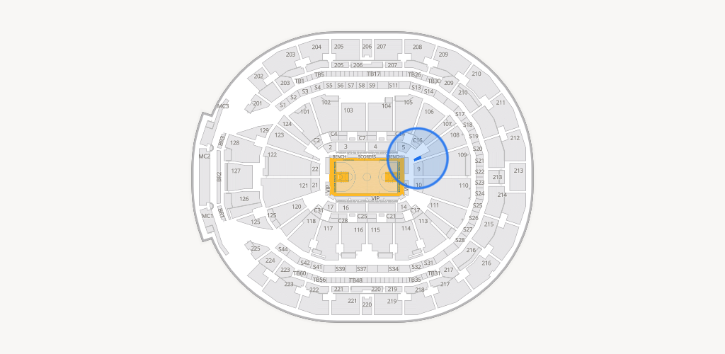 Chase Center Seating Chart