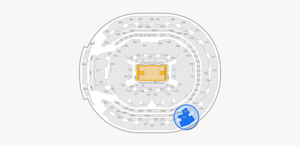 Chase Center Seating Chart
