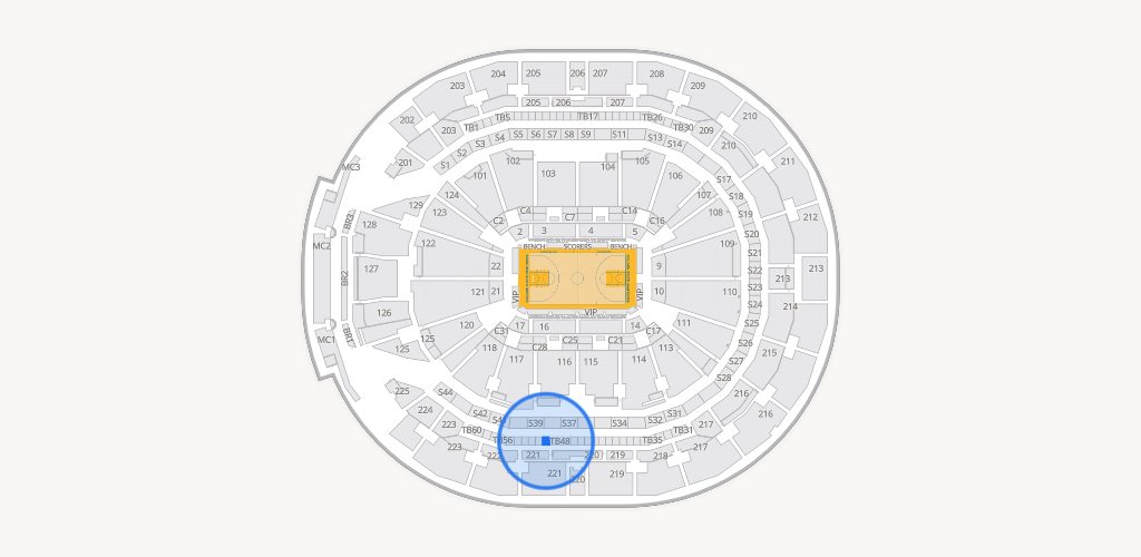 Chase Center Seating Chart