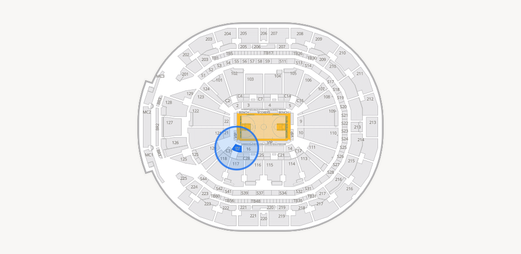 Chase Center Seating Chart
