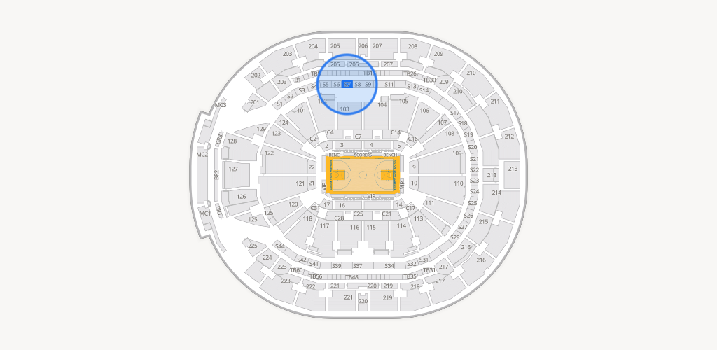 Chase Center Seating Chart