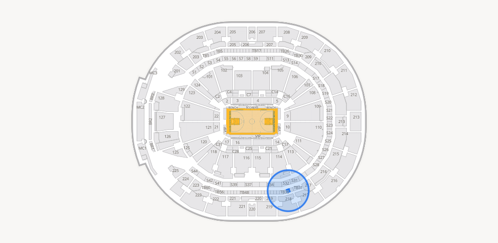 Chase Center Seating Chart