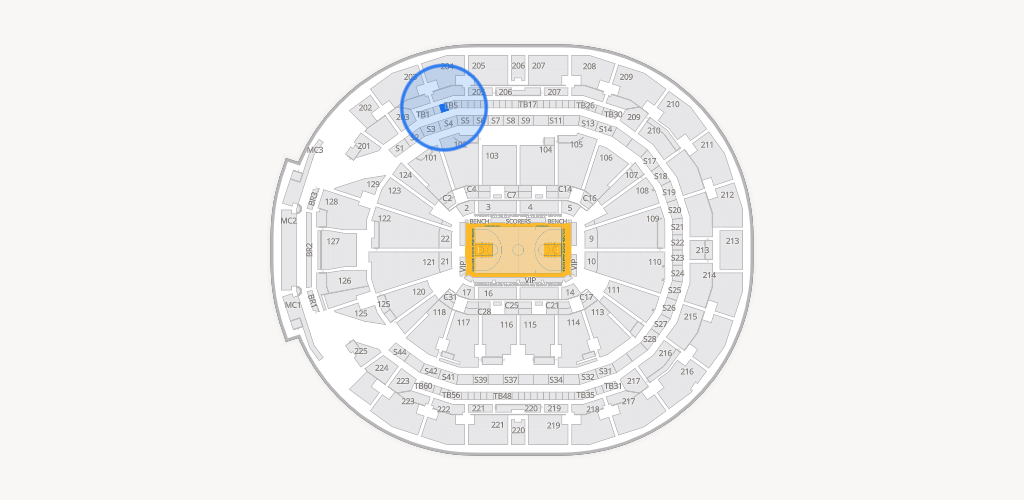 Chase Center Seating Chart