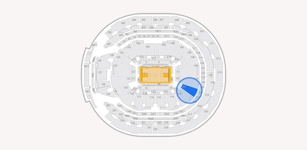 Chase Center Seating Chart