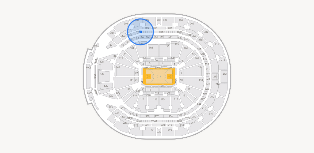 Chase Center Seating Chart