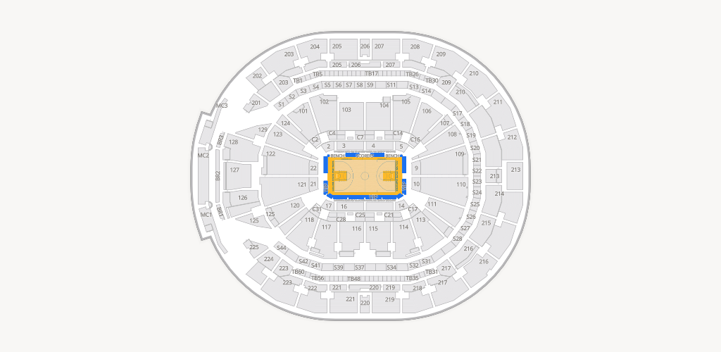 Chase Center Seating Chart