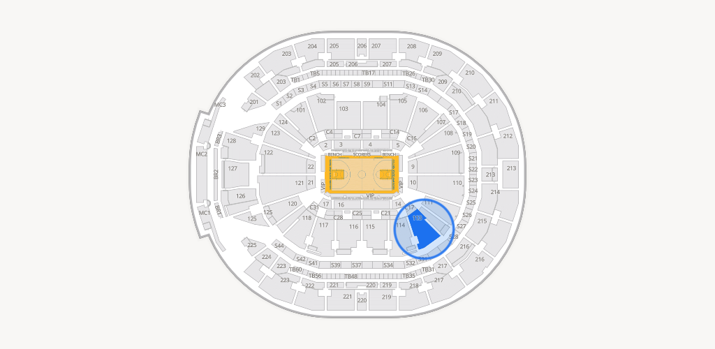 Chase Center Seating Chart