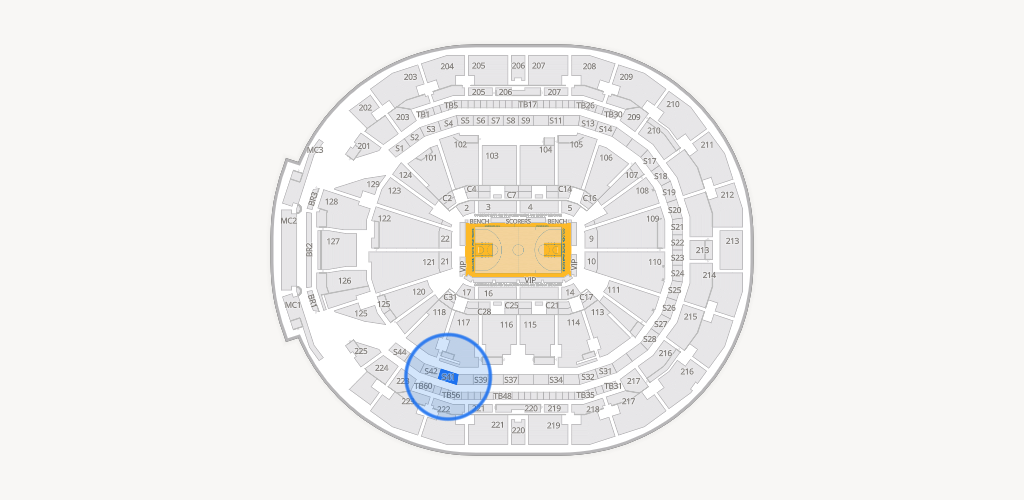 Chase Center Seating Chart