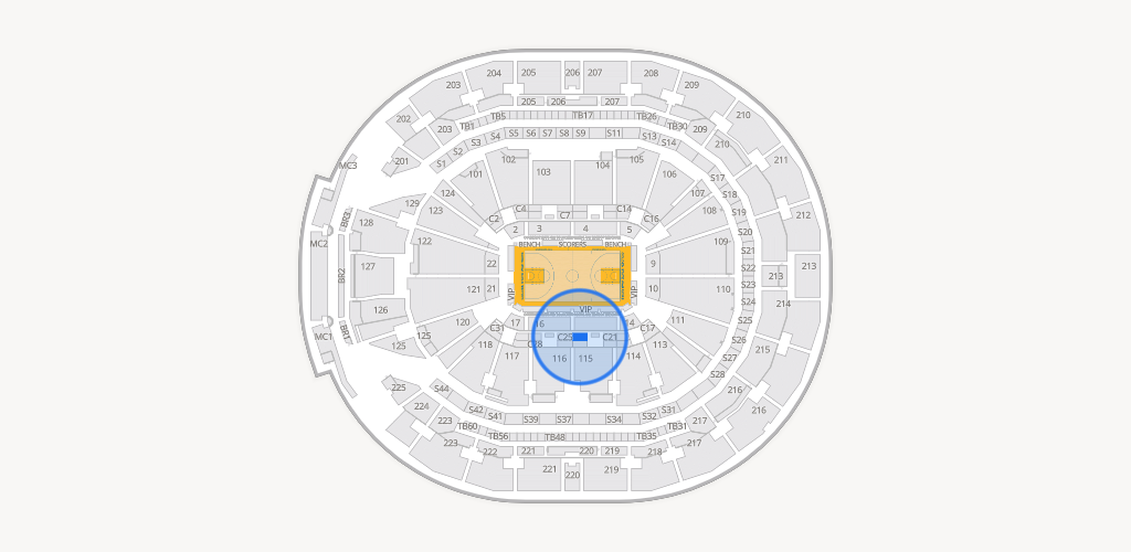 Chase Center Seating Chart