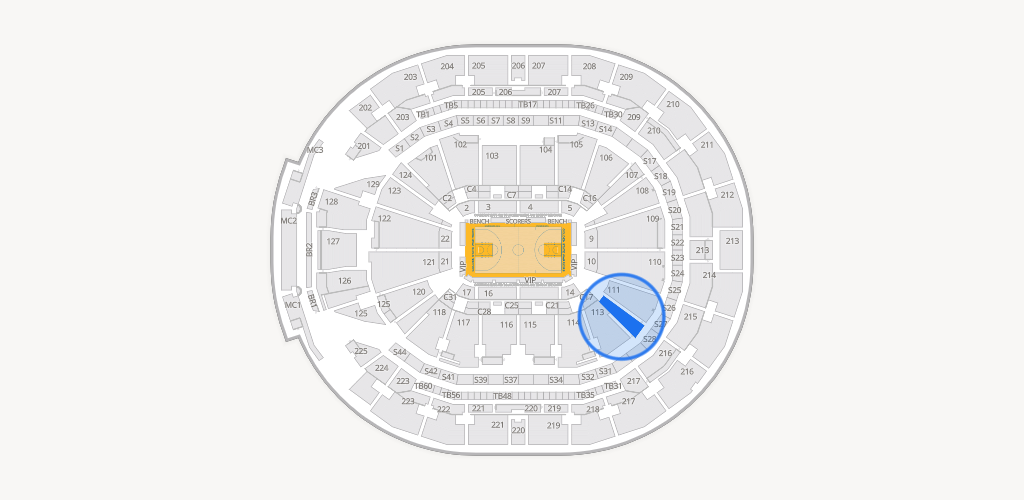 Chase Center Seating Chart
