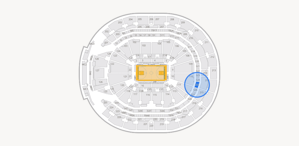 Chase Center Seating Chart