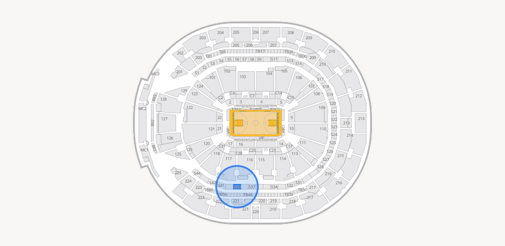 Chase Center Seating Chart