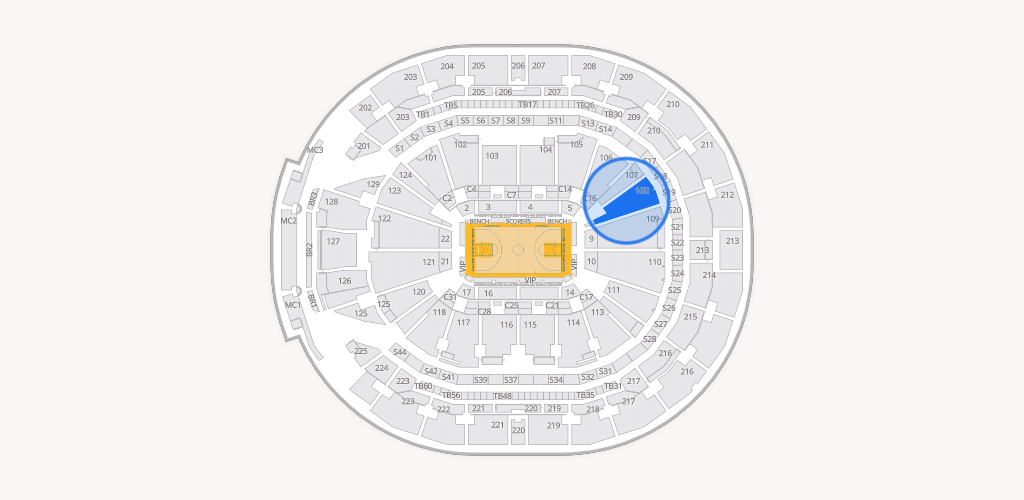 Chase Center Seating Chart