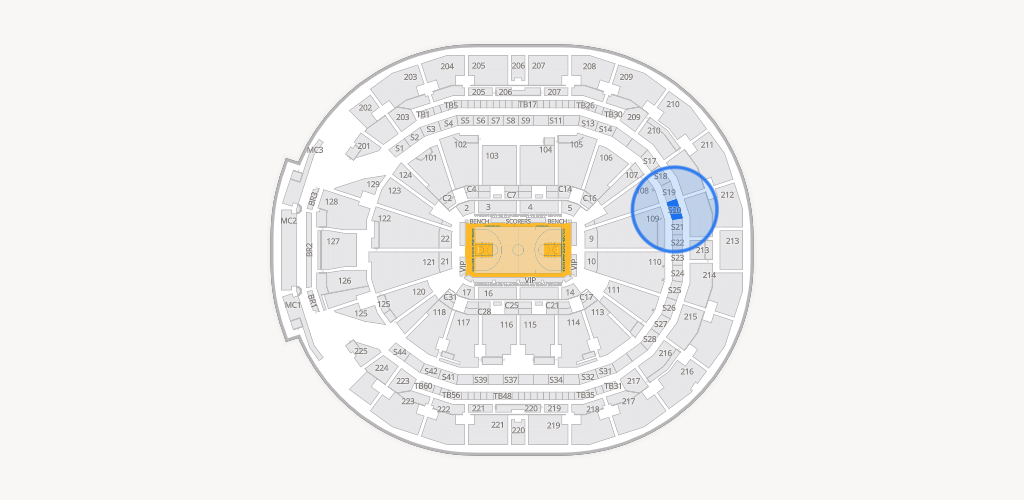Chase Center Seating Chart