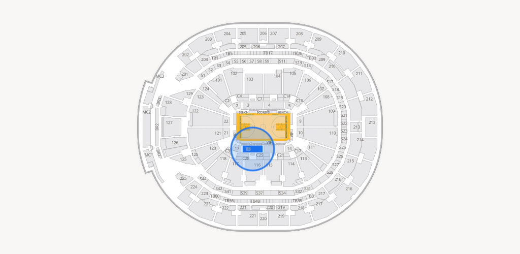 Chase Center Seating Chart