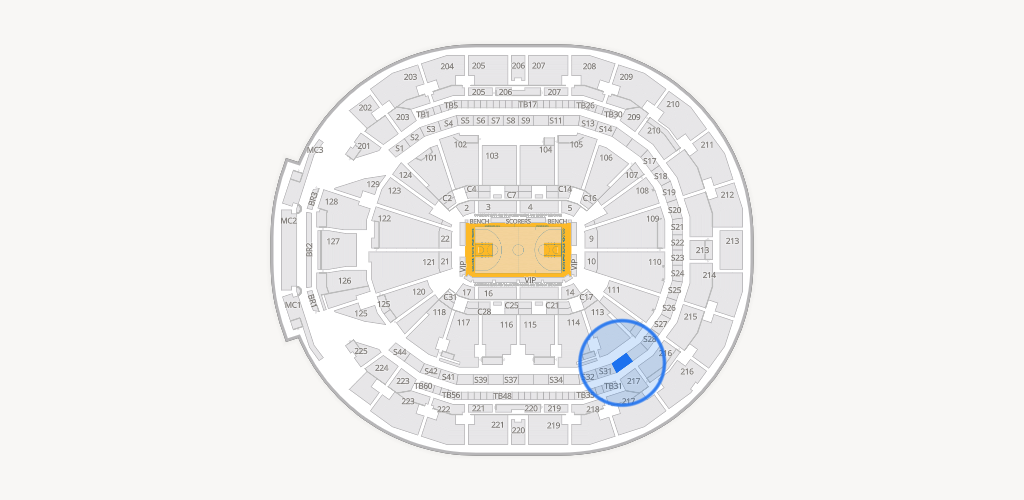 Chase Center Seating Chart