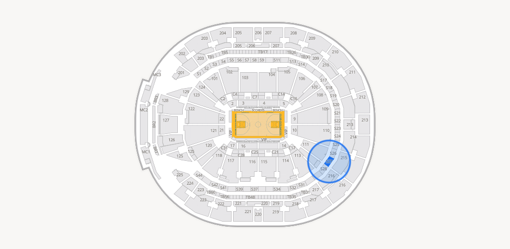 Chase Center Seating Chart