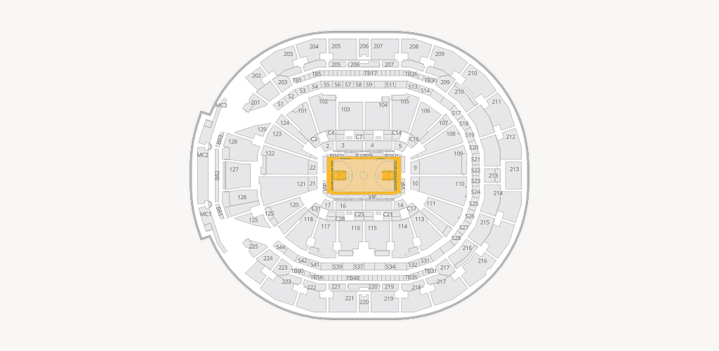 Chase Center Seating Chart