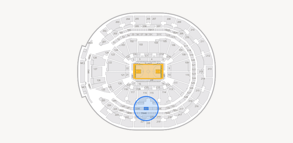 Chase Center Seating Chart