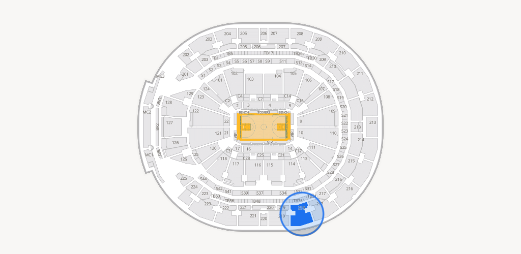 Chase Center Seating Chart