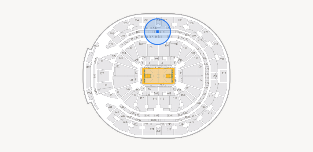 Chase Center Seating Chart
