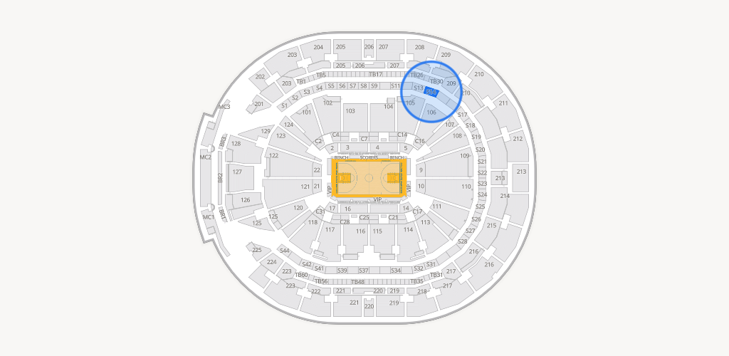 Chase Center Seating Chart