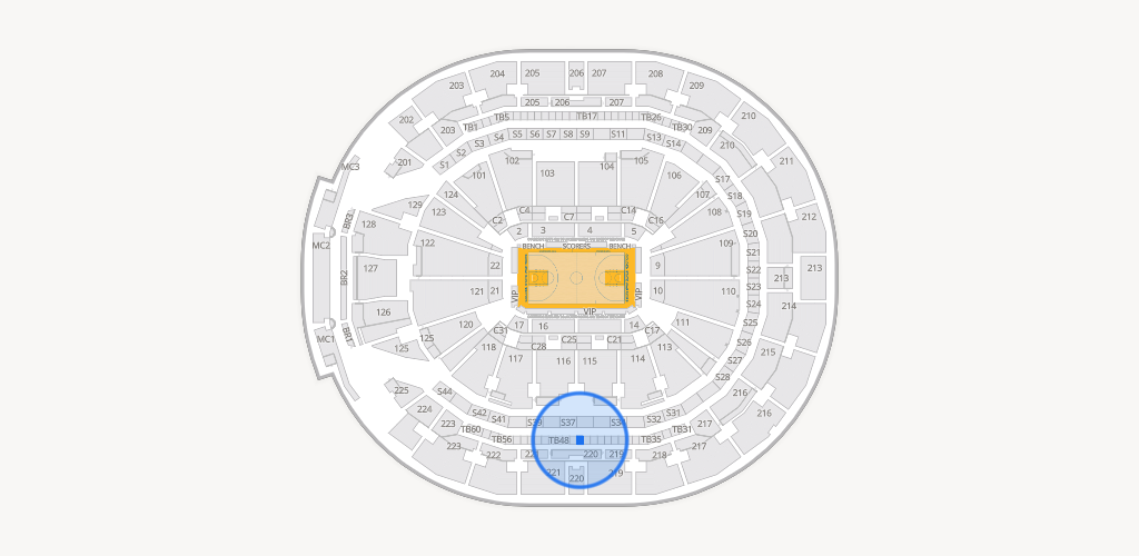 Chase Center Seating Chart