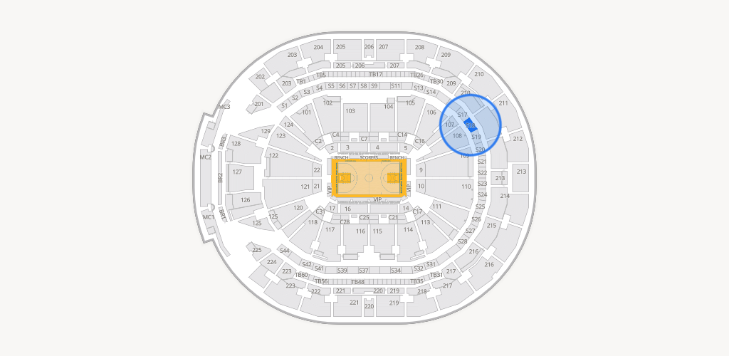 Chase Center Seating Chart