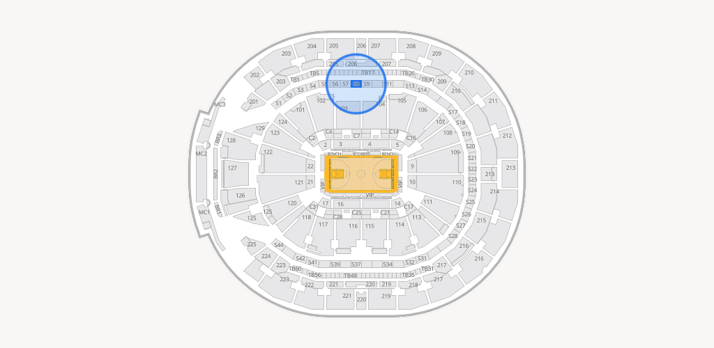 Chase Center Seating Chart