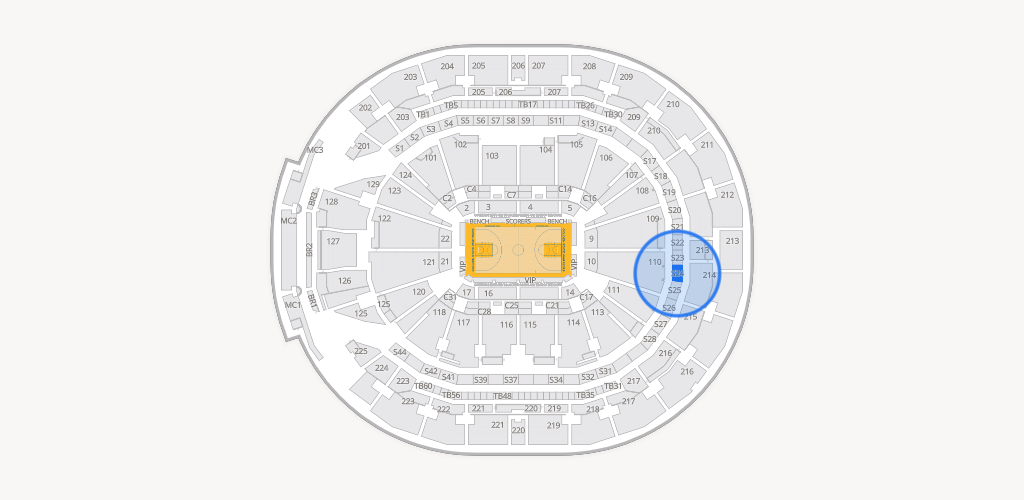 Chase Center Seating Chart