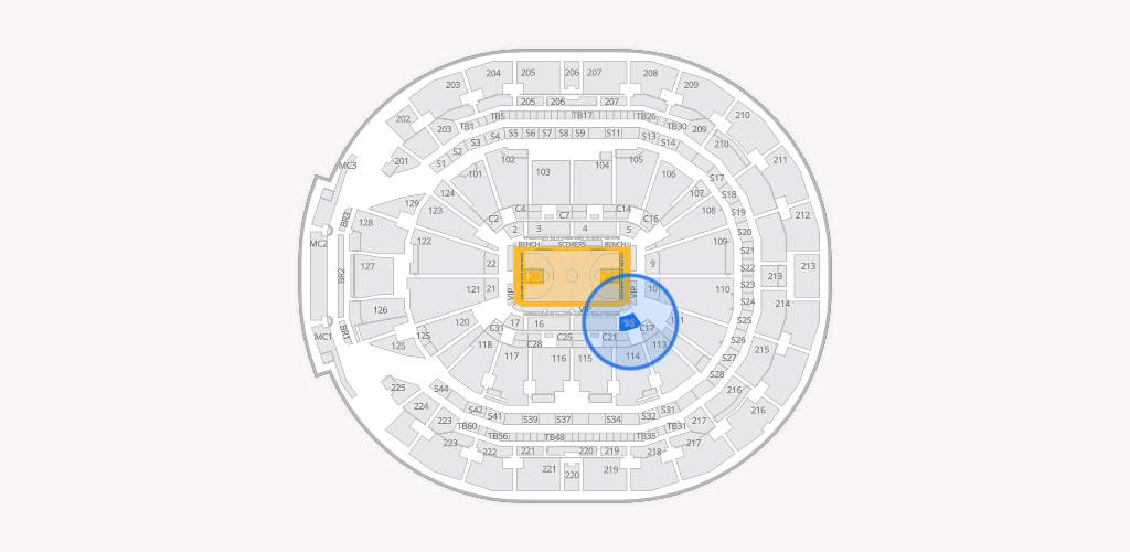 Chase Center Seating Chart