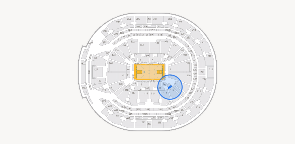 Chase Center Seating Chart
