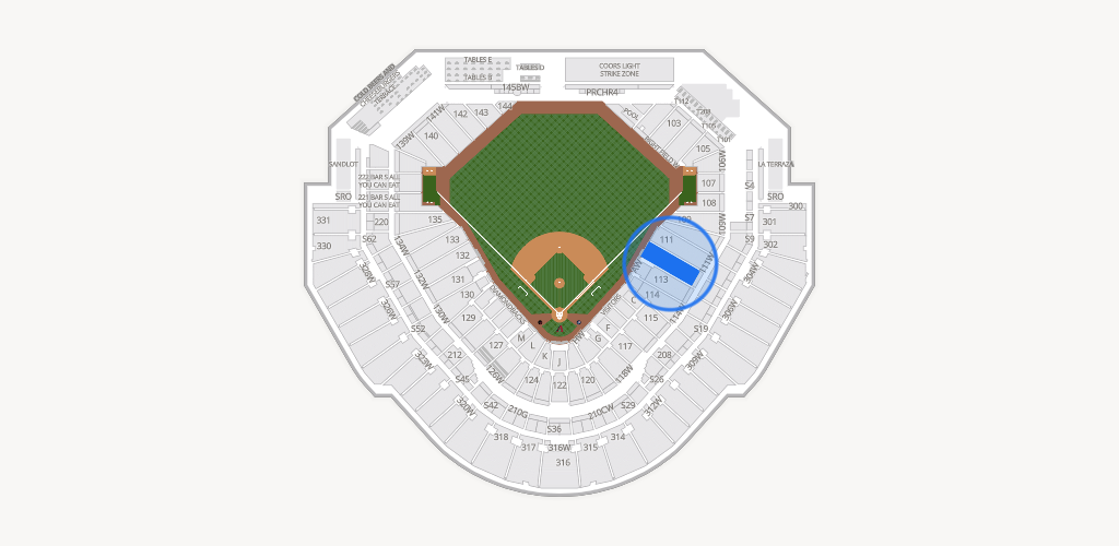 Chase Field Seating Chart
