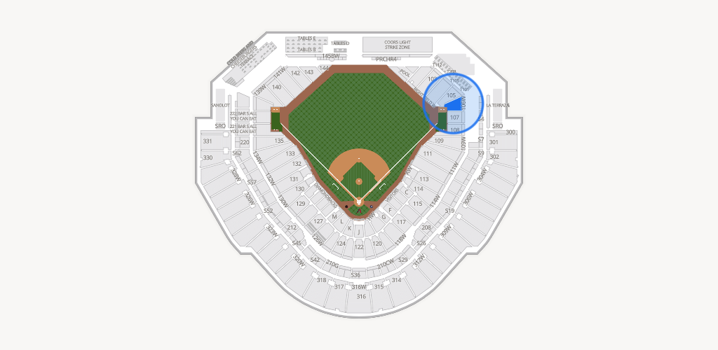 Chase Field Seating Chart