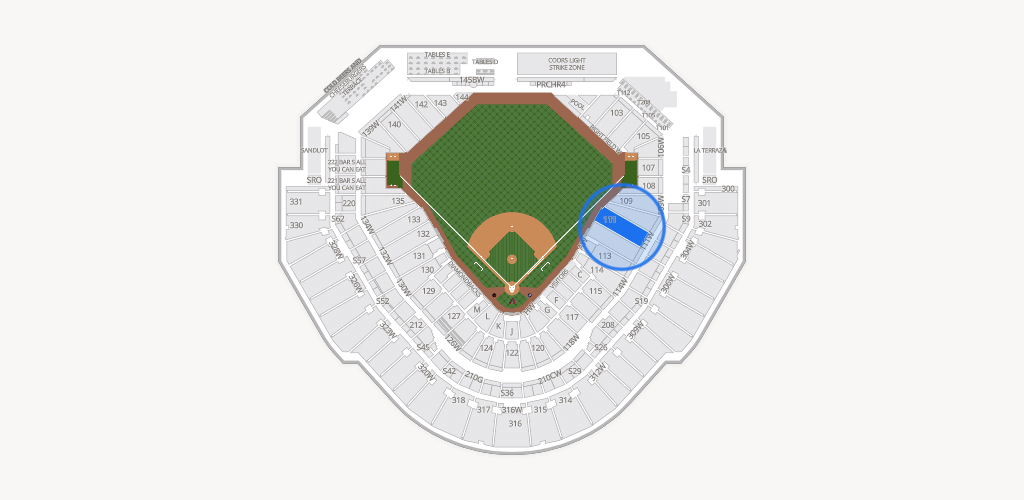 Chase Field Seating Chart