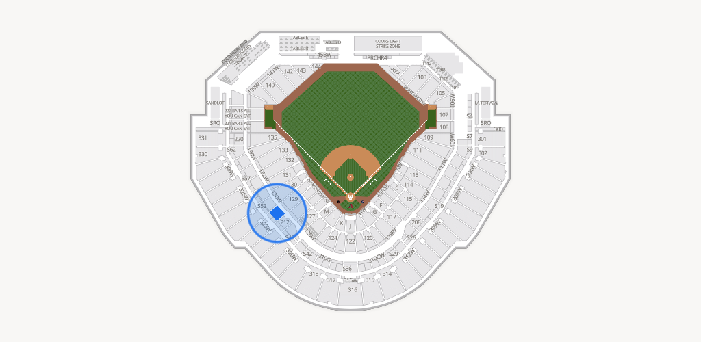 Chase Field Seating Chart