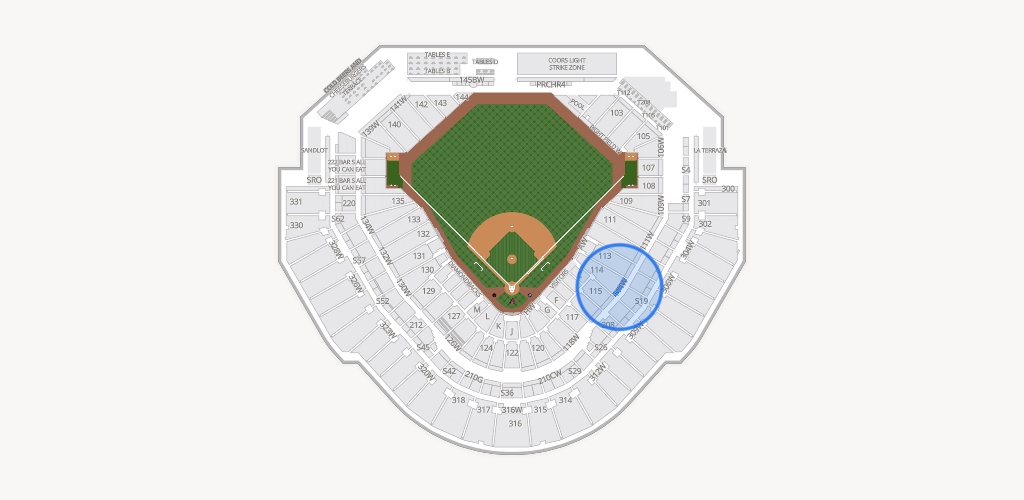 Chase Field Seating Chart