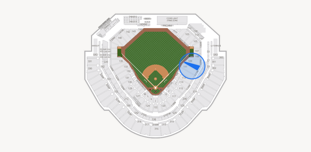 Chase Field Seating Chart
